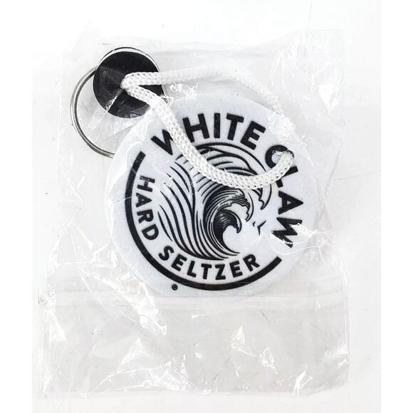 LOT OF 25 WHITE CLAW KEYCHAINS FOB COLLECTIBLE WHITE CLAW FANS FOAM FLOATS NEW - Picture 8 of 8